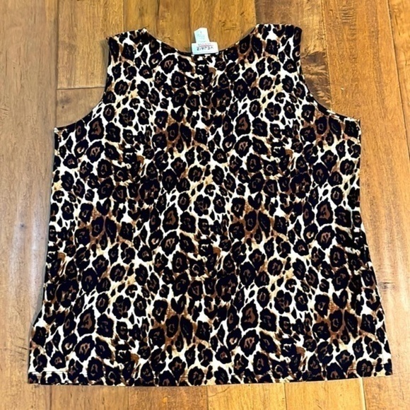 Vejaiz Animal Print Beaded Tank Top - Picture 5 of 5